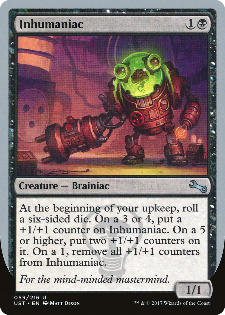 Inhumaniac (UST-059) [Unstable] MTG Single Wizards of the Coast