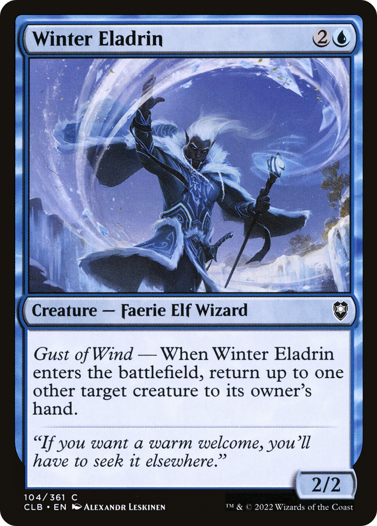 Winter Eladrin (CLB-104) [Commander Legends: Battle for Baldur's Gate] MTG Single Wizards of the Coast
