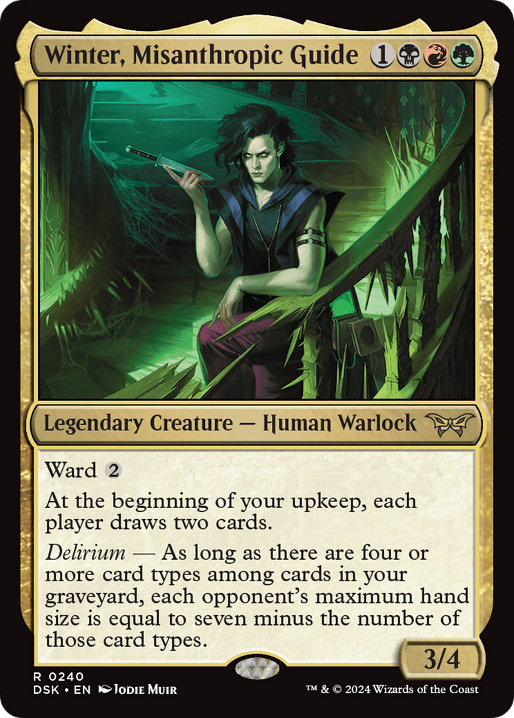 Winter, Misanthropic Guide (DSK-240) [Duskmourn: House of Horror] Foil MTG Single Wizards of the Coast