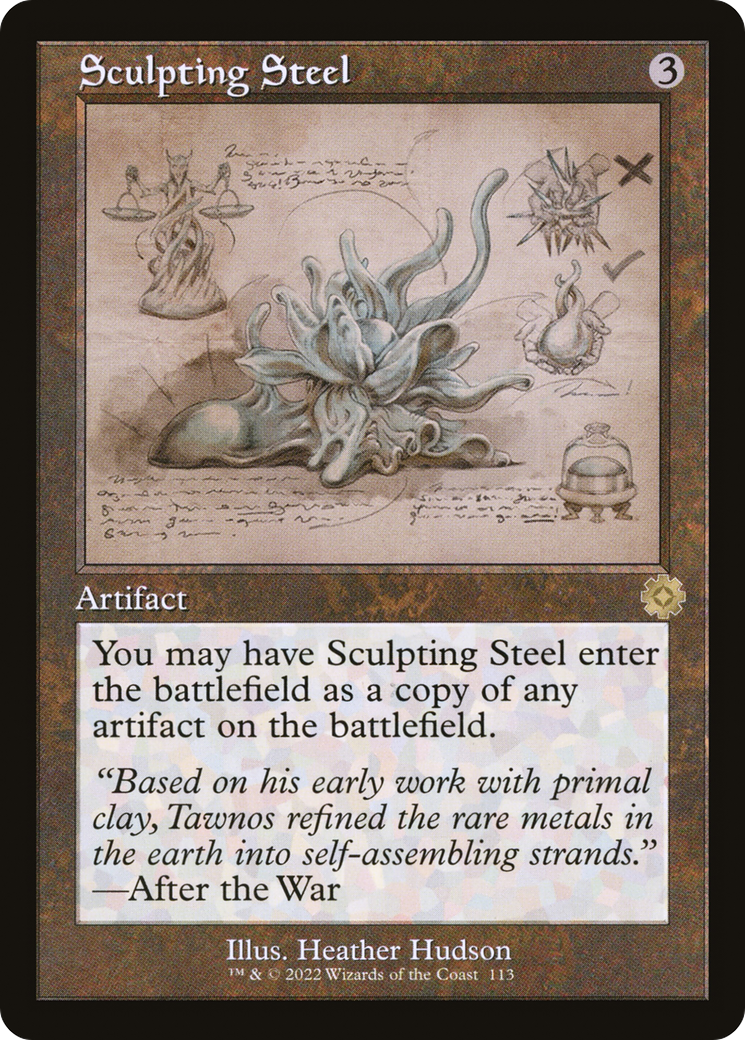 Sculpting Steel (Schematic) (BRR-113) [The Brothers' War Retro Artifacts] MTG Single Wizards of the Coast
