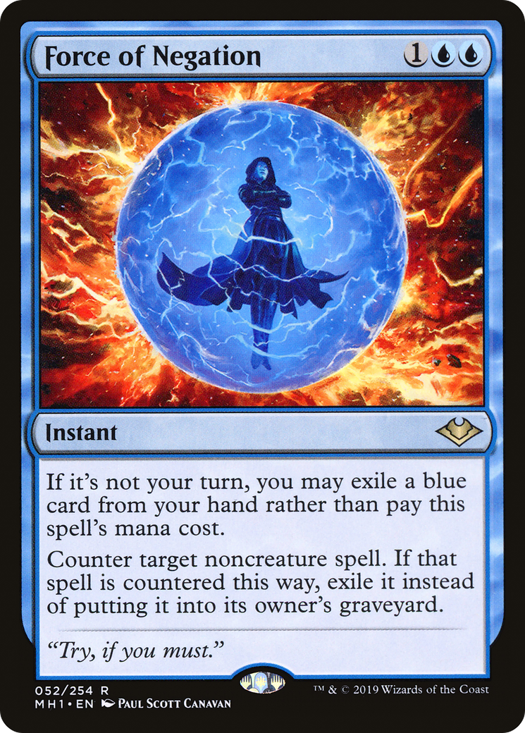 Force of Negation (MH1-052) [Modern Horizons] Foil MTG Single Modern Horizons