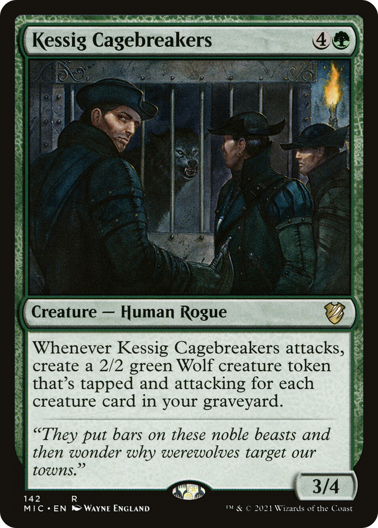 Kessig Cagebreakers (MIC-142) [Midnight Hunt Commander] MTG Single Wizards of the Coast