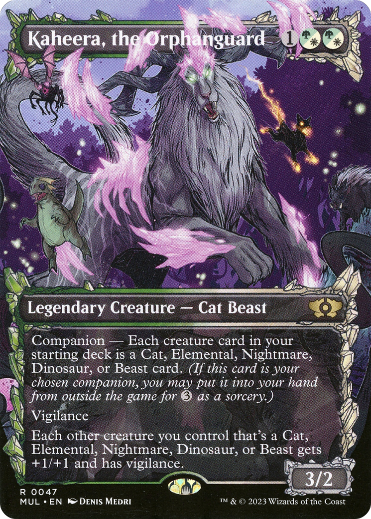 Kaheera, the Orphanguard (MUL-047) [Multiverse Legends] (Showcase) (Borderless) Foil MTG Single Wizards of the Coast