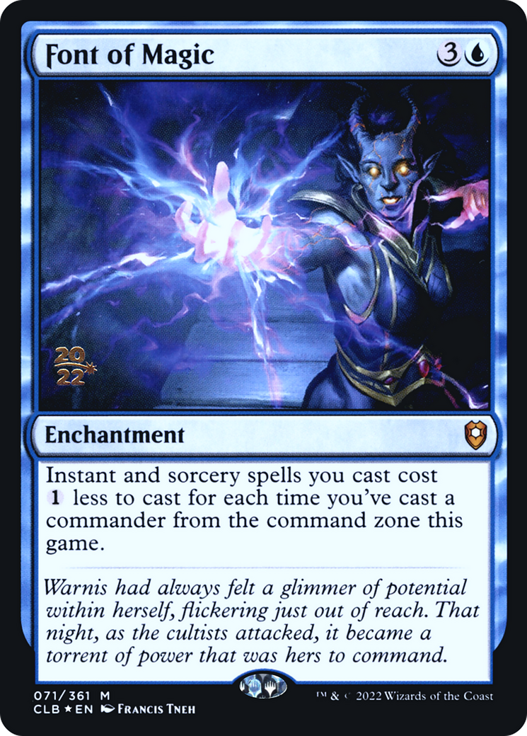 Font of Magic (PRE-071) [Battle for Baldur's Gate Promos] Foil MTG Single Wizards of the Coast
