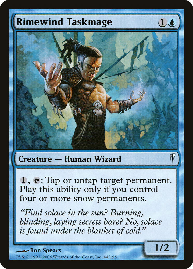 Rimewind Taskmage (CSP-044) [Coldsnap] Foil MTG Single Wizards of the Coast