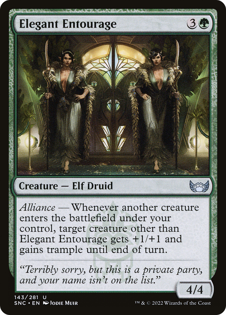 Elegant Entourage (SNC-143) [Streets of New Capenna] MTG Single Wizards of the Coast