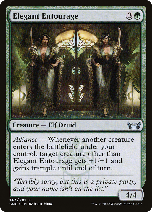 Elegant Entourage (SNC-143) [Streets of New Capenna] MTG Single Wizards of the Coast