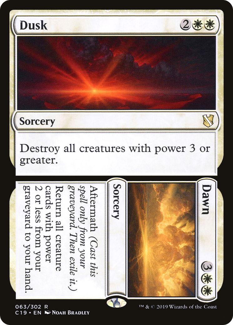 Dusk // Dawn (C19-063) [Commander 2019] MTG Single Wizards of the Coast