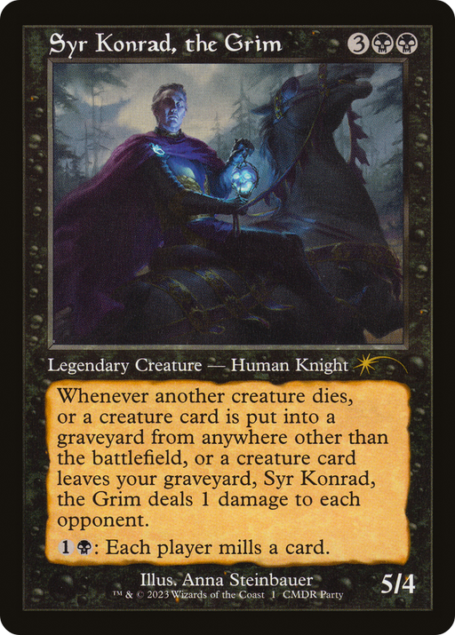 Syr Konrad, the Grim (WPN-001) [Misc] Wizards Play Network 2023 MTG Single Wizards of the Coast