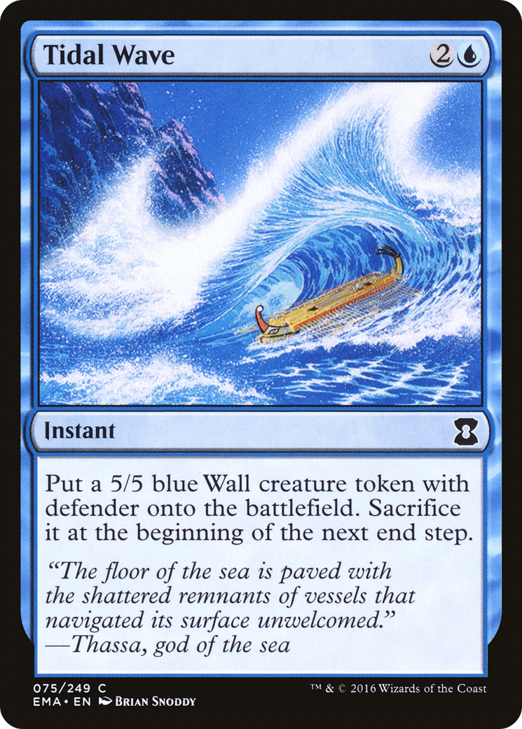 Tidal Wave (EMA-075) [Eternal Masters] Foil MTG Single Wizards of the Coast