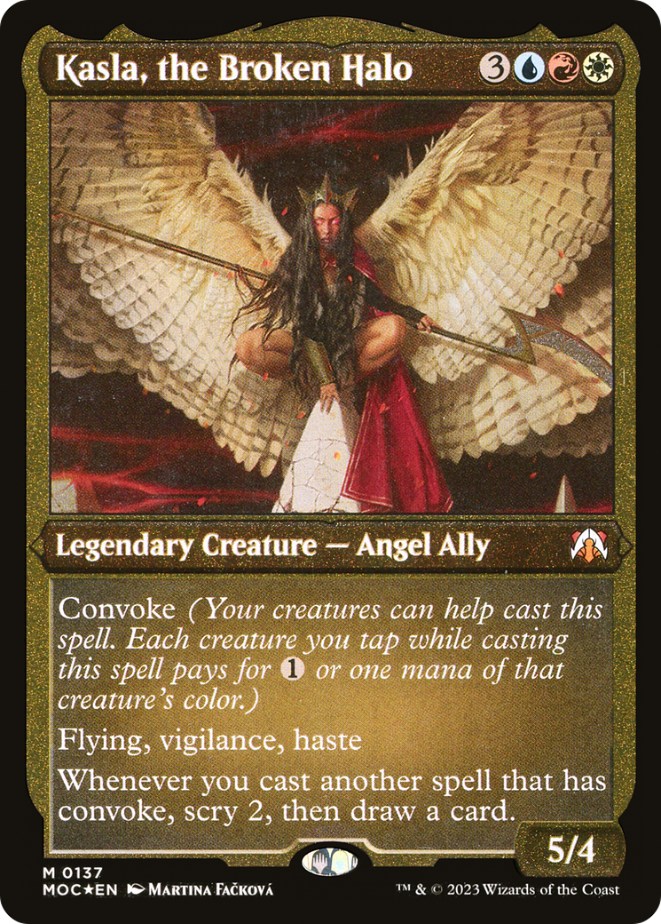 Kasla, the Broken Halo (MOC-137) [March of the Machine Commander] Etched Foil MTG Single Wizards of the Coast
