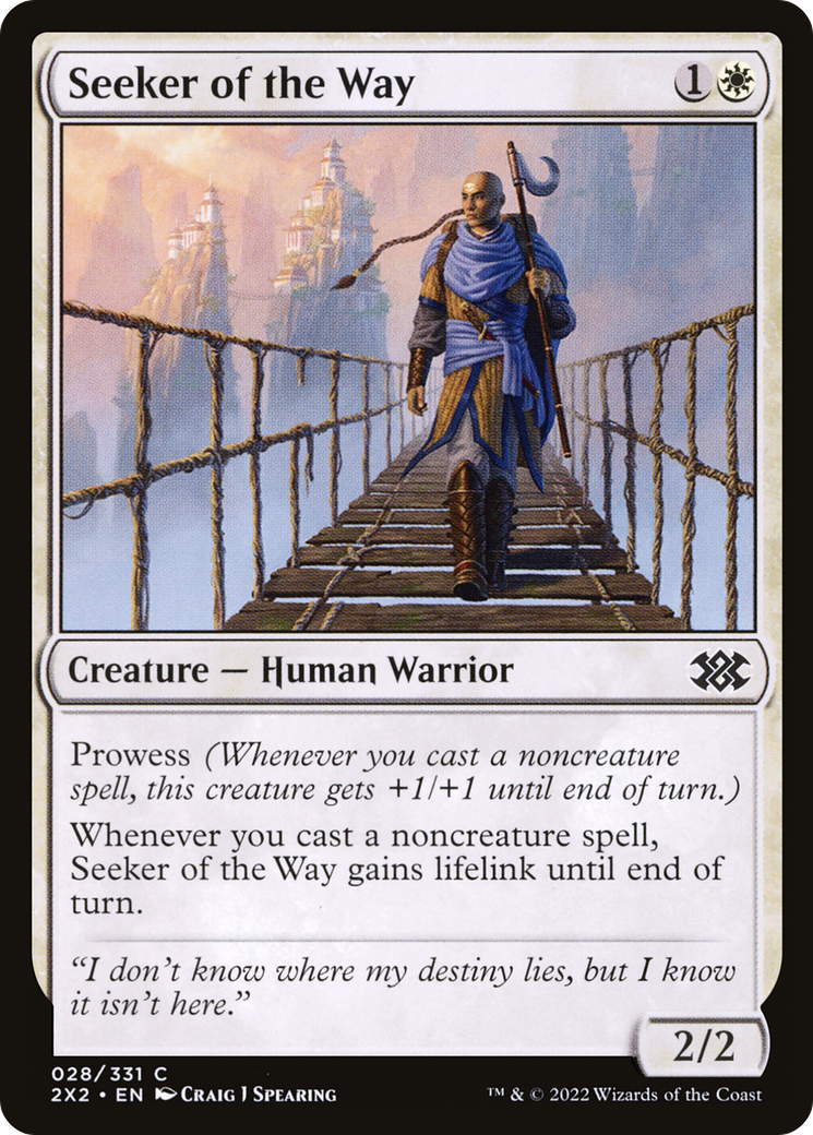 Seeker of the Way (2X2-028) [Double Masters 2022] MTG Single Wizards of the Coast