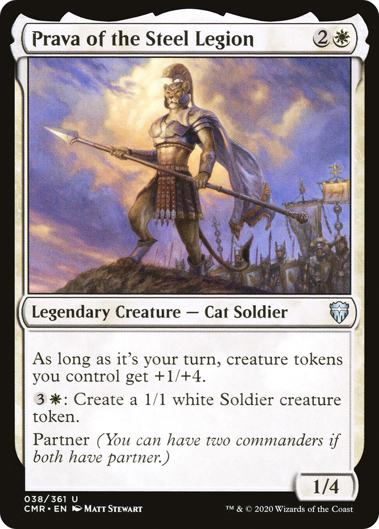 Prava of the Steel Legion (CMR-038) [Commander Legends] MTG Single Wizards of the Coast