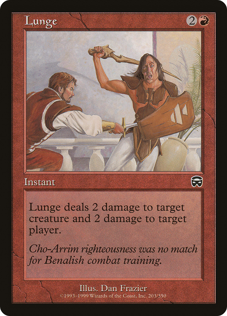 Lunge (MMQ-203) [Mercadian Masques] MTG Single Wizards of the Coast