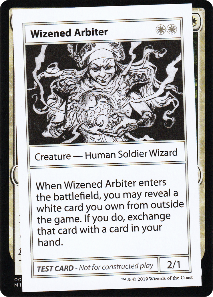 Wizened Arbiter (CMB1-014) [Mystery Booster] Playtest Cards 2021 MTG Single Wizards of the Coast