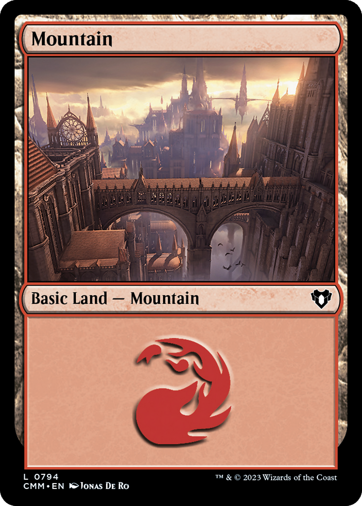 Mountain (0794) (CMM-794) [Commander Masters] MTG Single Wizards of the Coast