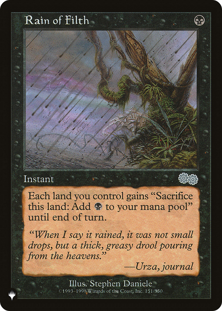 Rain of Filth (LIST-151/350) [Mystery Booster] The List MTG Single Wizards of the Coast