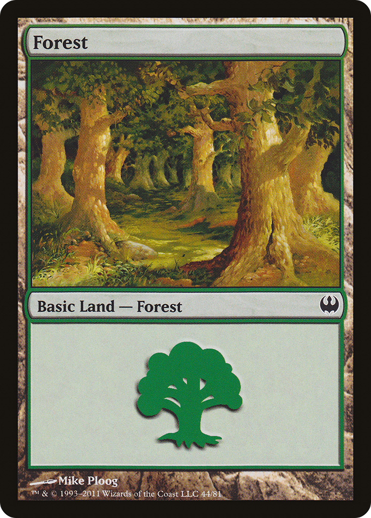 Forest (44) (DDG-044) [Misc] Duel Decks: Knights vs. Dragons MTG Single Wizards of the Coast