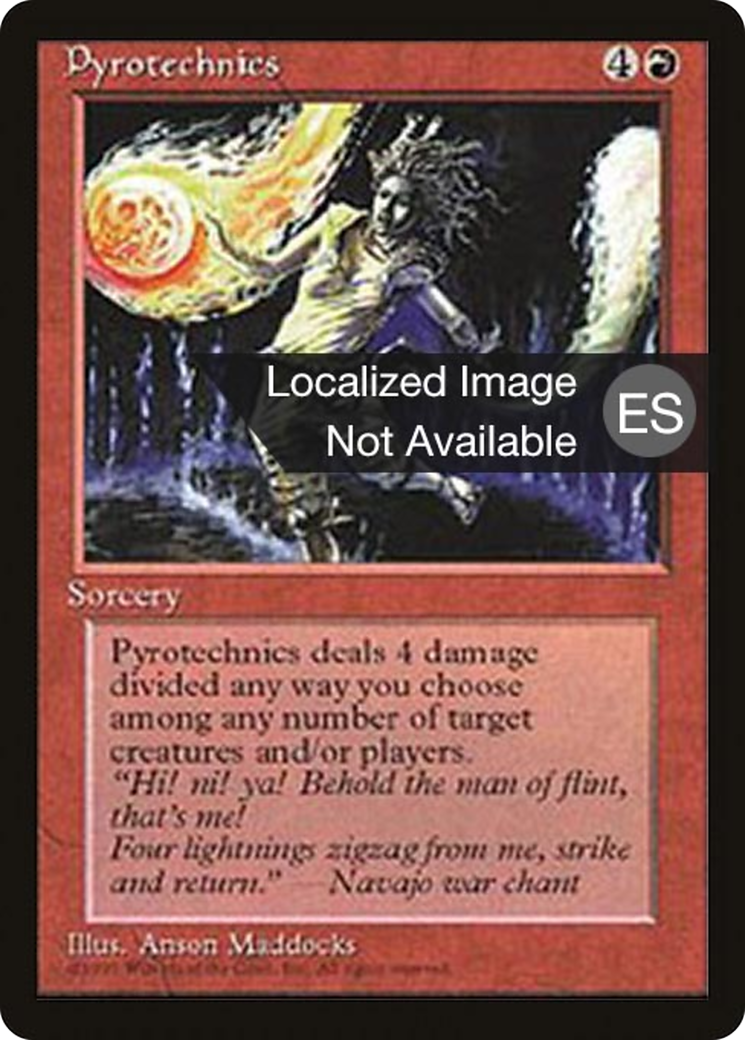 Pyrotechnics (4BB-217) [Fourth Edition Foreign Black Border] MTG Single Wizards of the Coast