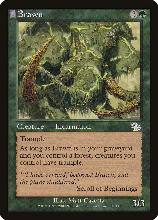 Brawn (JUD-107) [Judgment] Foil MTG Single Wizards of the Coast