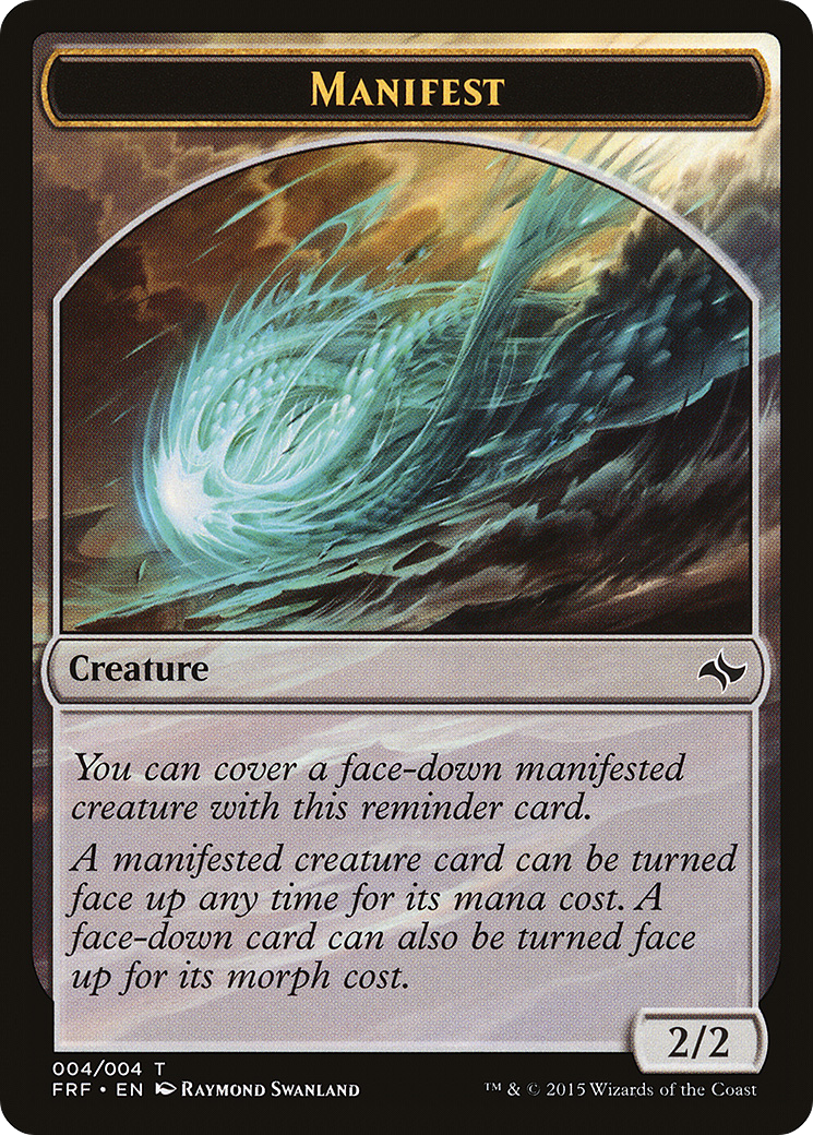 Manifest (FRF-004) [Tokens] Fate Reforged Tokens MTG Single Wizards of the Coast