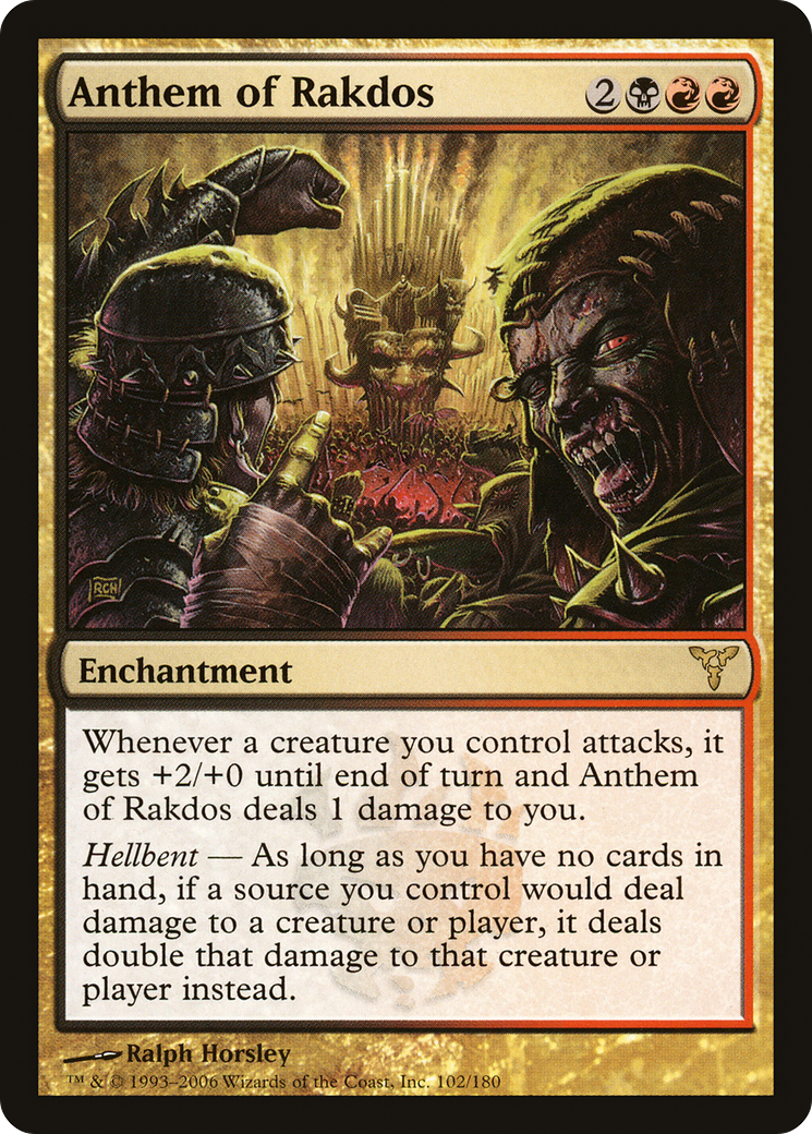 Anthem of Rakdos (DIS-102) [Dissension] MTG Single Wizards of the Coast