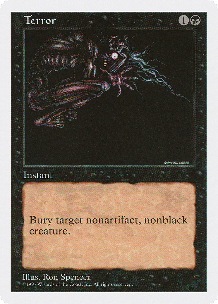 Terror (5ED-196) [Fifth Edition] MTG Single Wizards of the Coast