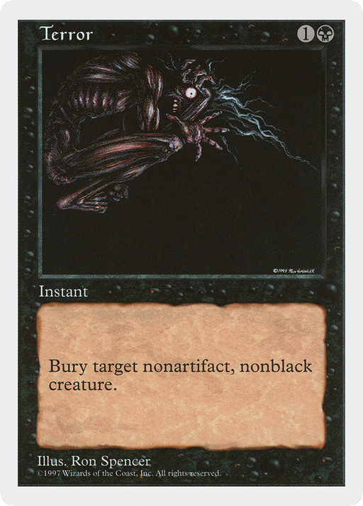 Terror (5ED-196) [Fifth Edition] MTG Single Wizards of the Coast