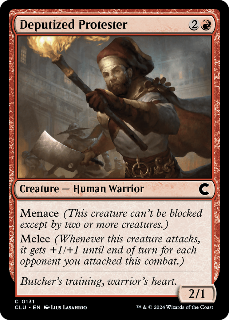 Deputized Protester (CLU-131) [Ravnica: Clue Edition] MTG Single Wizards of the Coast