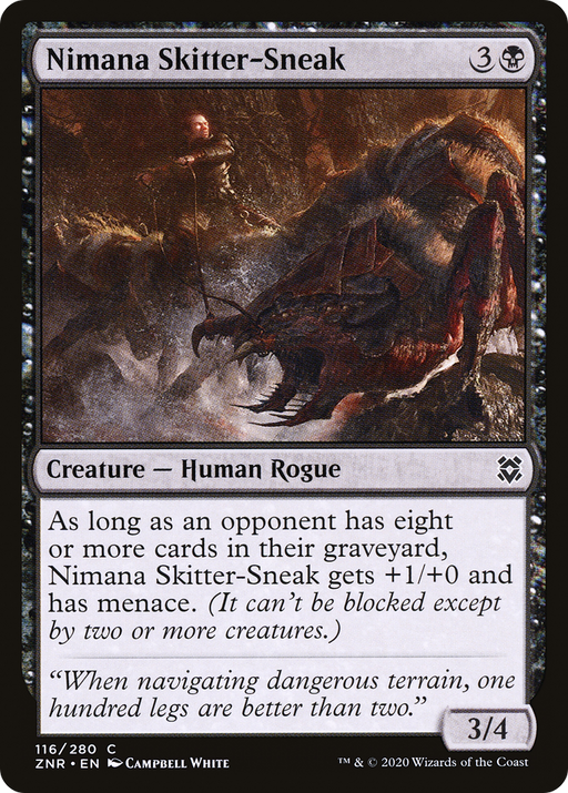 Nimana Skitter-Sneak (ZNR-116) [Zendikar Rising] MTG Single Wizards of the Coast