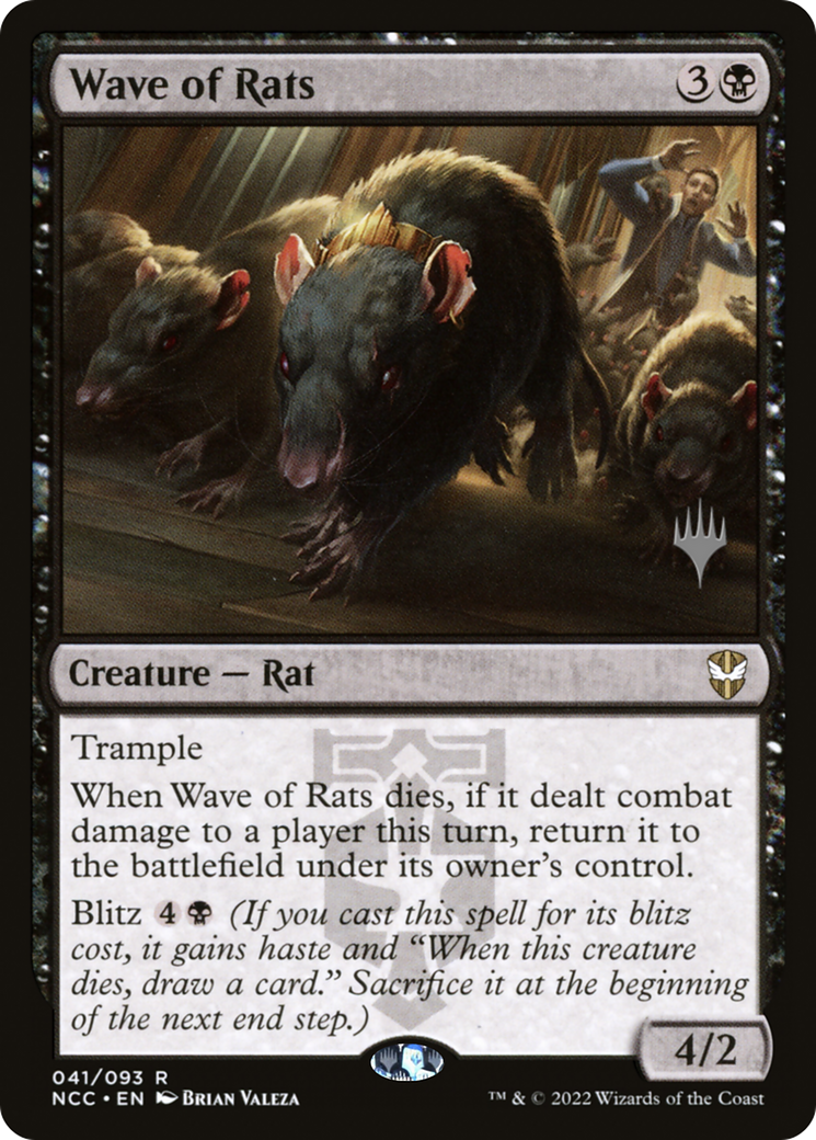 Wave of Rats (PPSNC-41P) [New Capenna Commander Promos] Foil MTG Single Wizards of the Coast