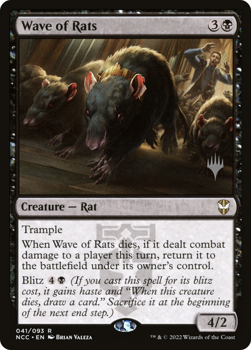 Wave of Rats (PPSNC-41P) [New Capenna Commander Promos] Foil MTG Single Wizards of the Coast