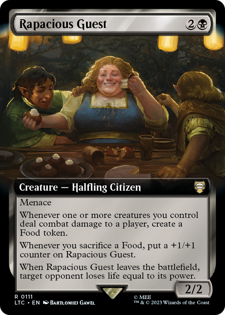 Rapacious Guest (LTC-111) [Tales of Middle-earth Commander] (Extended Art) MTG Single Wizards of the Coast
