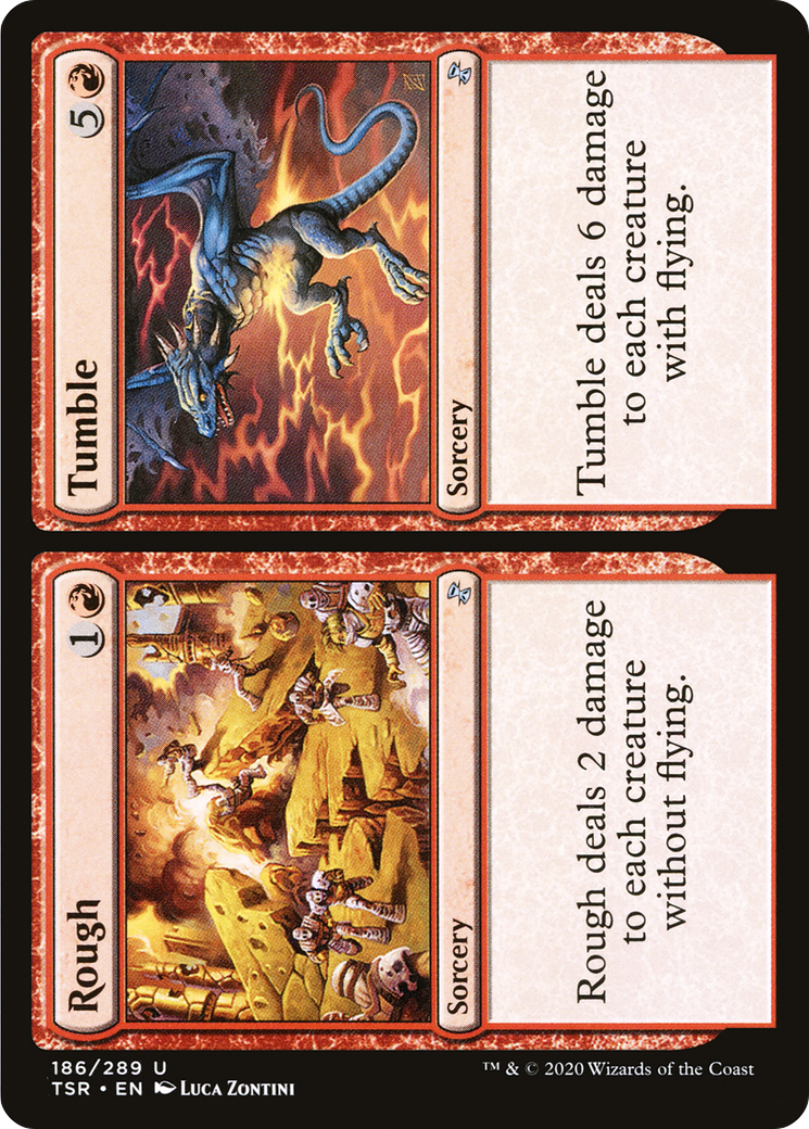 Rough // Tumble (TSR-186) [Time Spiral Remastered] Foil MTG Single Wizards of the Coast