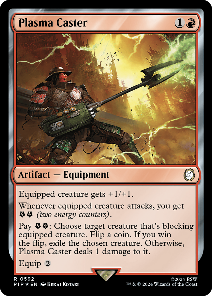 Plasma Caster (Surge Foil) (PIP-592) [Fallout] Foil MTG Single Wizards of the Coast