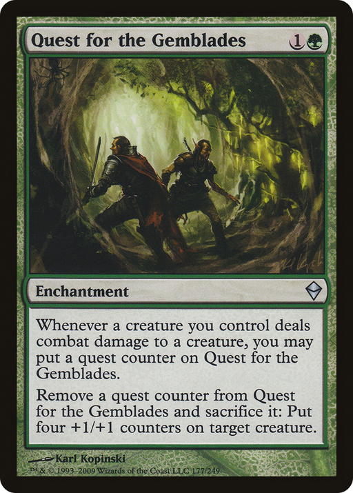Quest for the Gemblades (ZEN-177) [Zendikar] MTG Single Wizards of the Coast