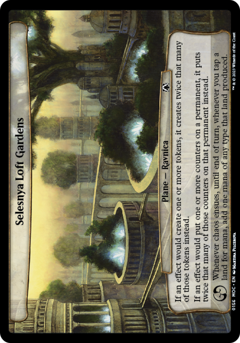 Selesnya Loft Gardens (MOC-156) [March of the Machine Commander] MTG Single Wizards of the Coast