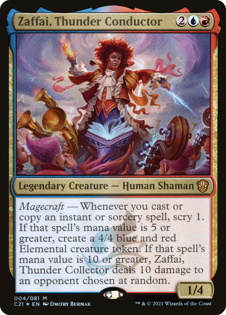 Zaffai, Thunder Conductor (C21-004) [Commander 2021] Foil MTG Single Wizards of the Coast