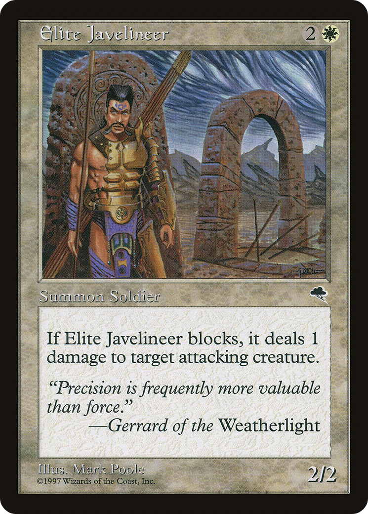 Elite Javelineer (TMP-017) [Tempest] MTG Single Wizards of the Coast