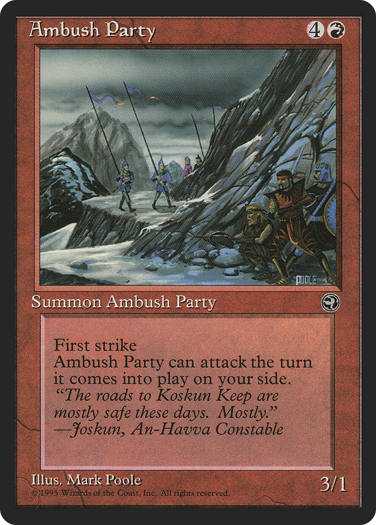 Ambush Party (HML-63B) [Homelands] MTG Single Wizards of the Coast