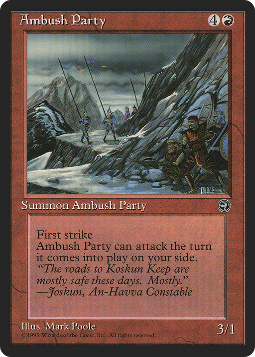 Ambush Party (HML-63B) [Homelands] MTG Single Wizards of the Coast