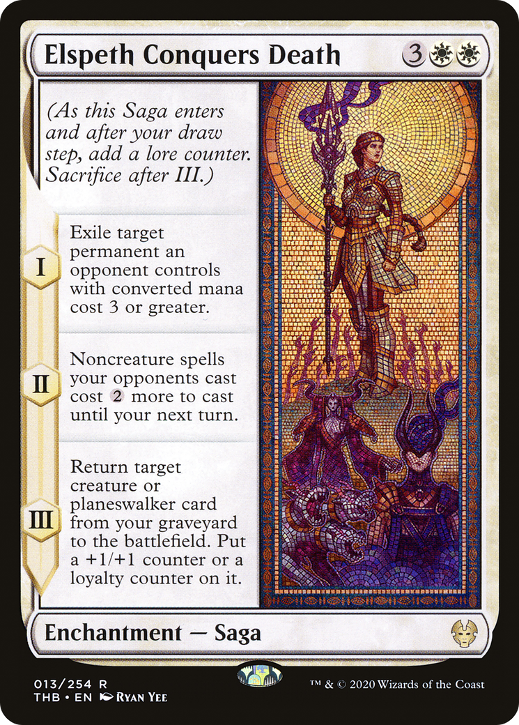 Elspeth Conquers Death (THB-013) [Theros Beyond Death] MTG Single Wizards of the Coast