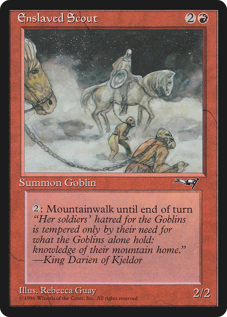 Enslaved Scout (Horses) (ALL-105) [Alliances] MTG Single Wizards of the Coast