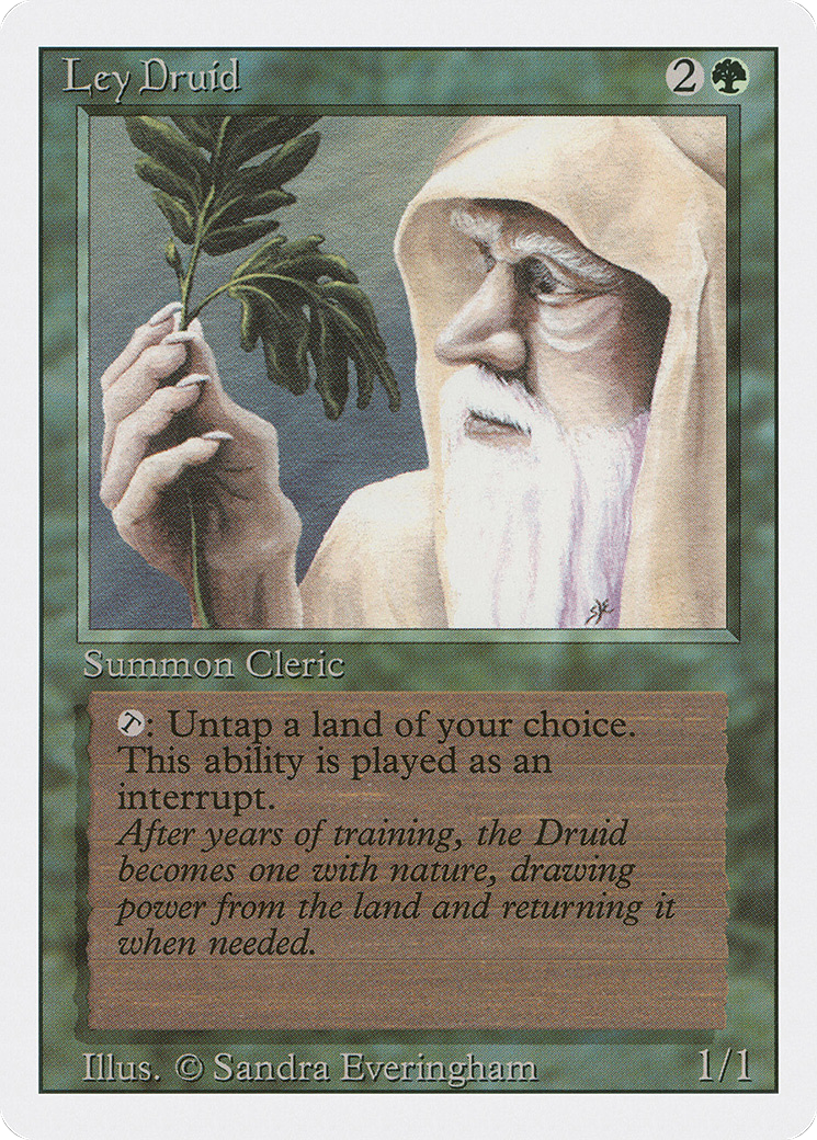 Ley Druid (3ED-206) [Revised Edition] MTG Single Wizards of the Coast