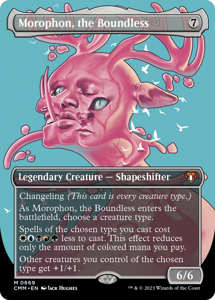 Morophon, the Boundless (CMM-669) [Commander Masters] (Borderless) Foil MTG Single Wizards of the Coast