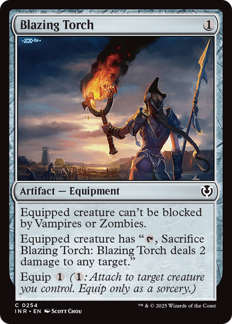 Blazing Torch (INR-254) [Innistrad Remastered] Foil MTG Single Wizards of the Coast