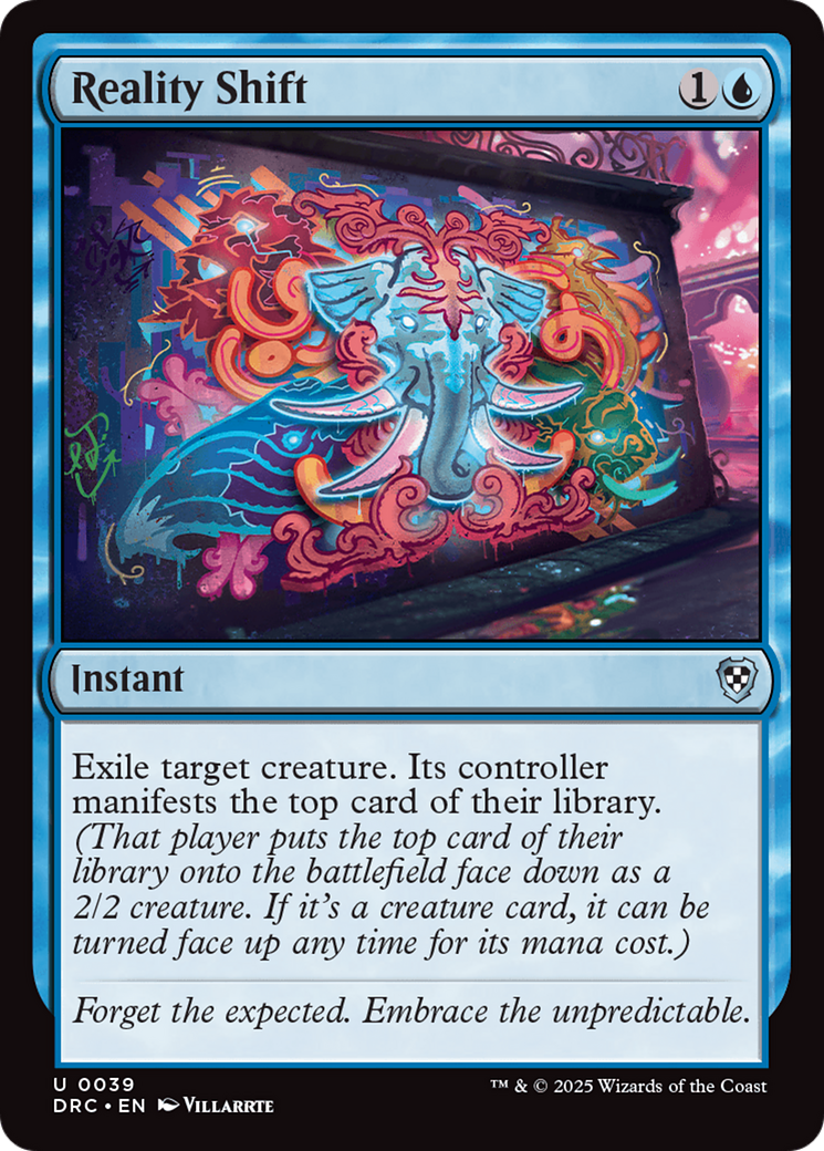 Reality Shift (DRC-039) [Commander: Aetherdrift] MTG Single Wizards of the Coast