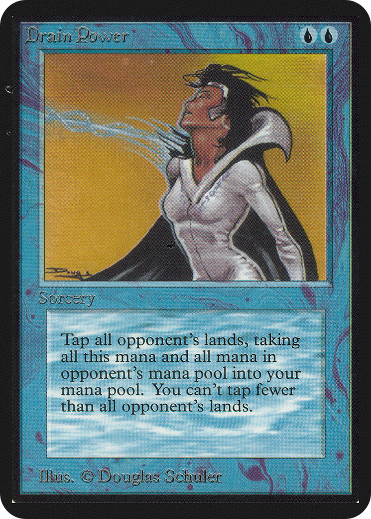 Drain Power (LEA-056) [Oldschool] Limited Edition Alpha MTG Single Wizards of the Coast