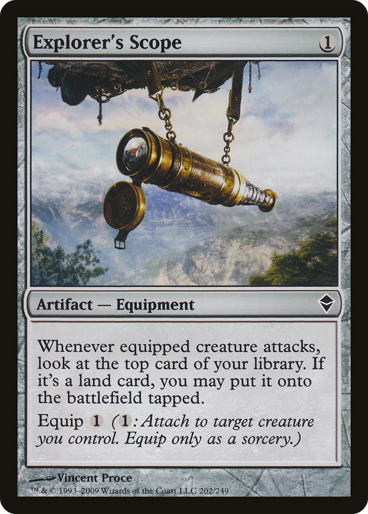 Explorer's Scope (ZEN-202) [Zendikar] Foil MTG Single Wizards of the Coast