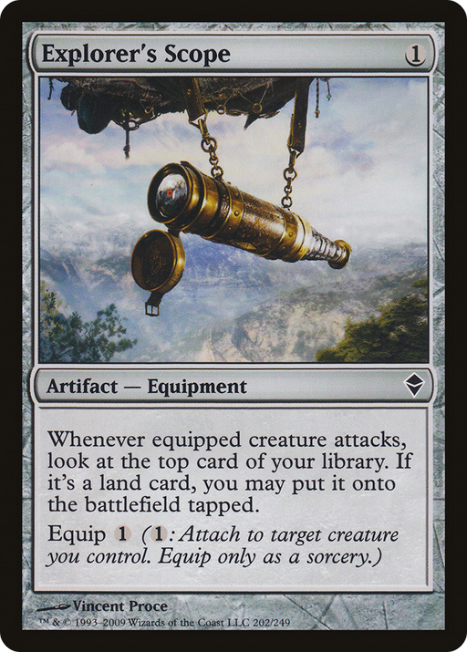 Explorer's Scope (ZEN-202) [Zendikar] Foil MTG Single Wizards of the Coast